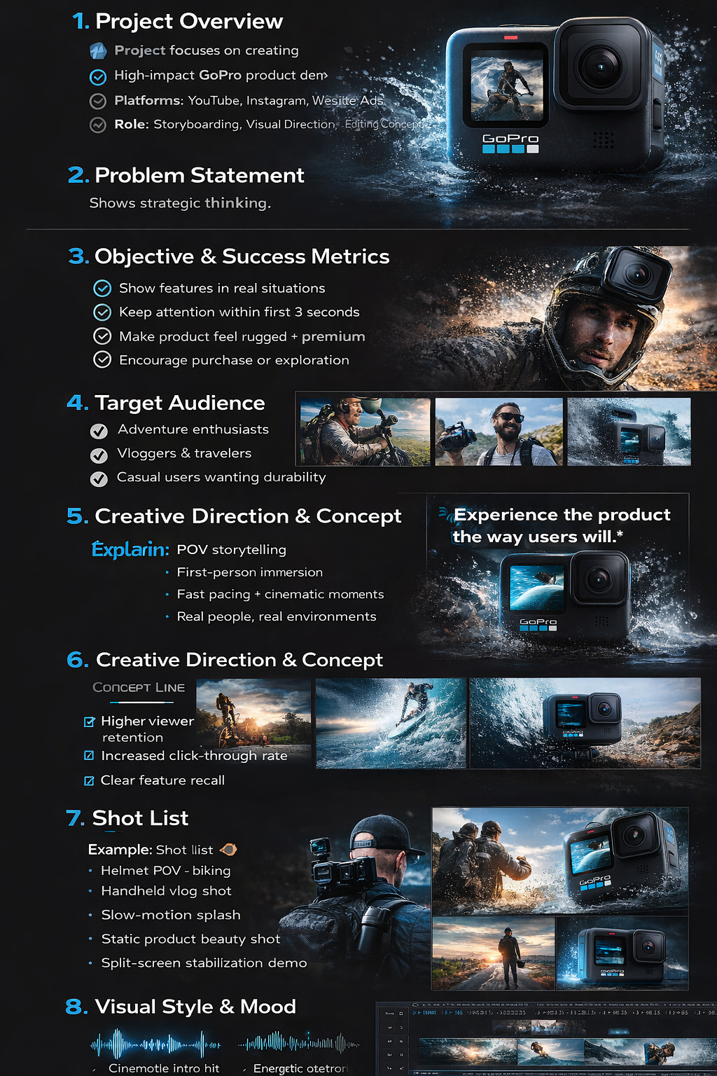 Motion graphics layout frame